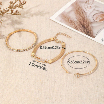 Trzyczęściowy zestaw bransoletek w stylu boho