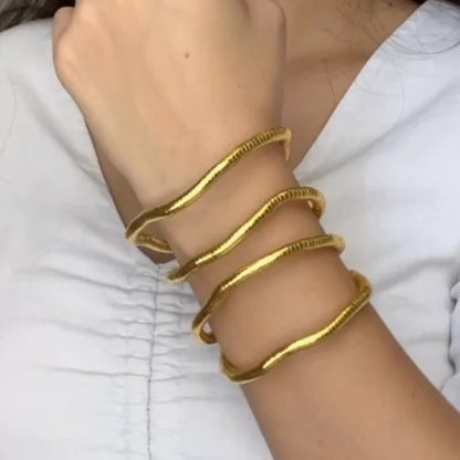 Naszyjnik z dzianiny wężowej - choker, bransoletka