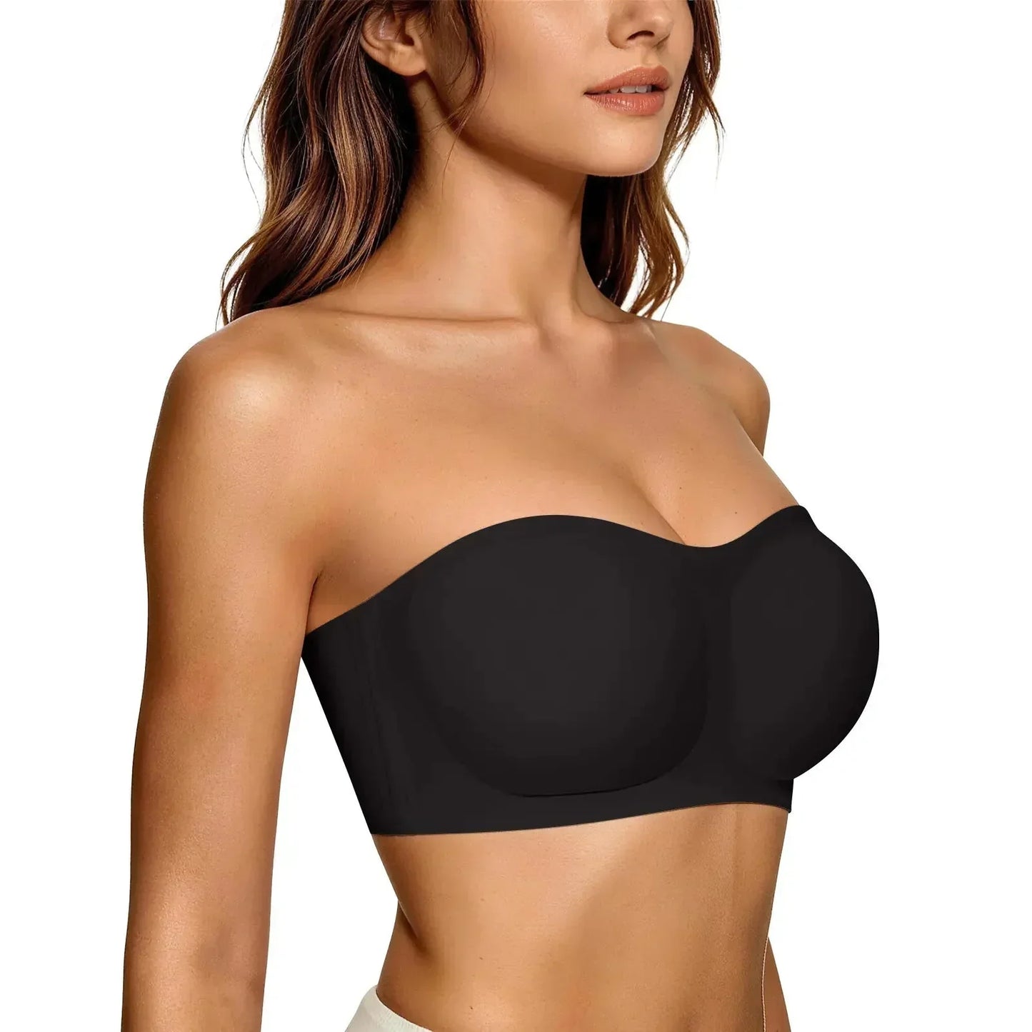 💞Ženski modrčki brez naramnic, modrčki push-up, bandeau modrčki, protizdrsni modrčki brez žičk, modrčki z oblazinjenim podprsjem, brezšivni in udobni modrčki v obliki cevi ter modrčki iz želatinastega materiala