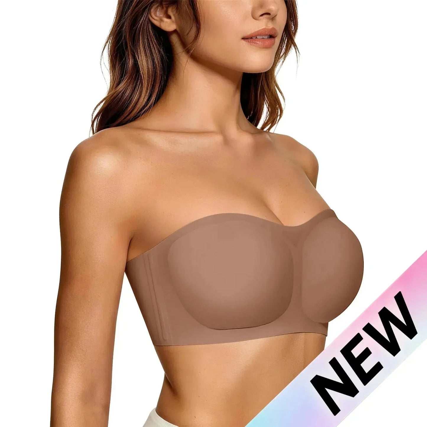 💞Ženski modrčki brez naramnic, modrčki push-up, bandeau modrčki, protizdrsni modrčki brez žičk, modrčki z oblazinjenim podprsjem, brezšivni in udobni modrčki v obliki cevi ter modrčki iz želatinastega materiala