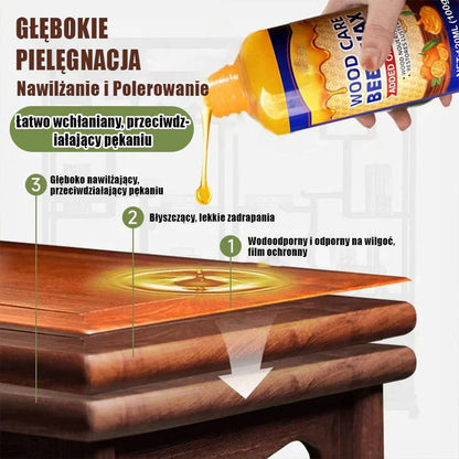 🔥Kup 1, a 2 dostaniesz gratis 🔥Naturalny środek do pielęgnacji drewna z woskiem pszczelim i olejkiem pomarańczowym