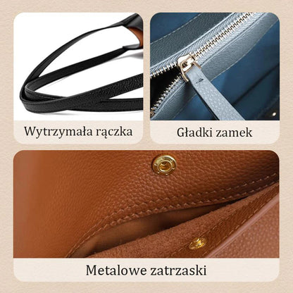 Prosta monochromatyczna torebka premium 👜
