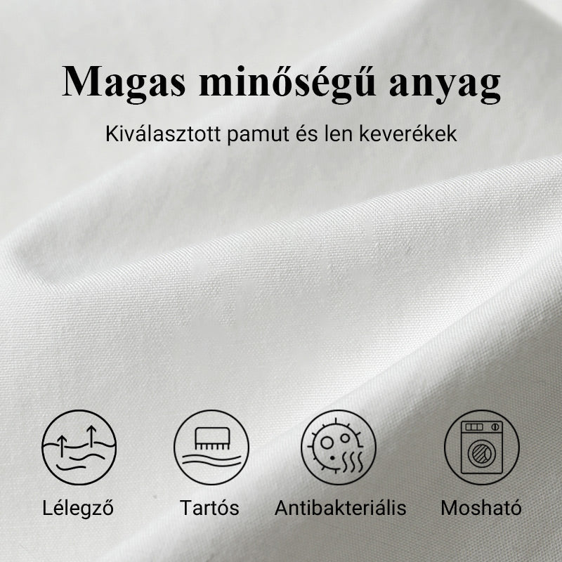 🌼Ženska obleka z okroglim izrezom iz bombaža in lana s potiskom