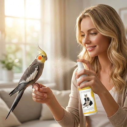 Spray za odganjanje škodljivcev za hišne živali z nežno formulo