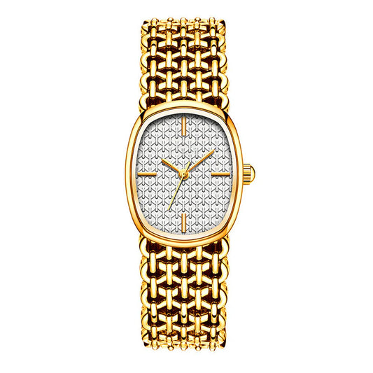 ✨⌚Elegantna pletena kremenčeva ura za ženske