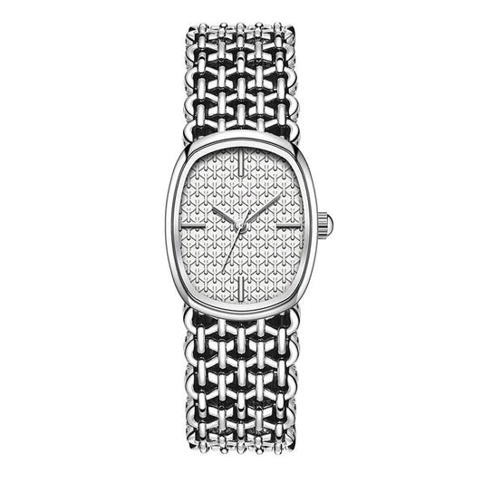 ✨⌚Elegantna pletena kremenčeva ura za ženske