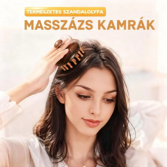 Naturalny grzebień do masażu z drzewa sandałowego