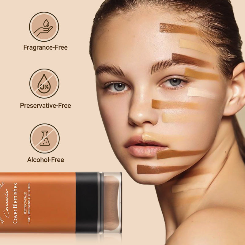 🔥Kup 1, a 1 dostaniesz GRATIS✨2025 Instant Concealing Foundation Stick z wbudowanym pędzlem