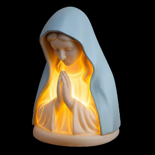 Nocna lampka z modlitwą Matki Boskiej