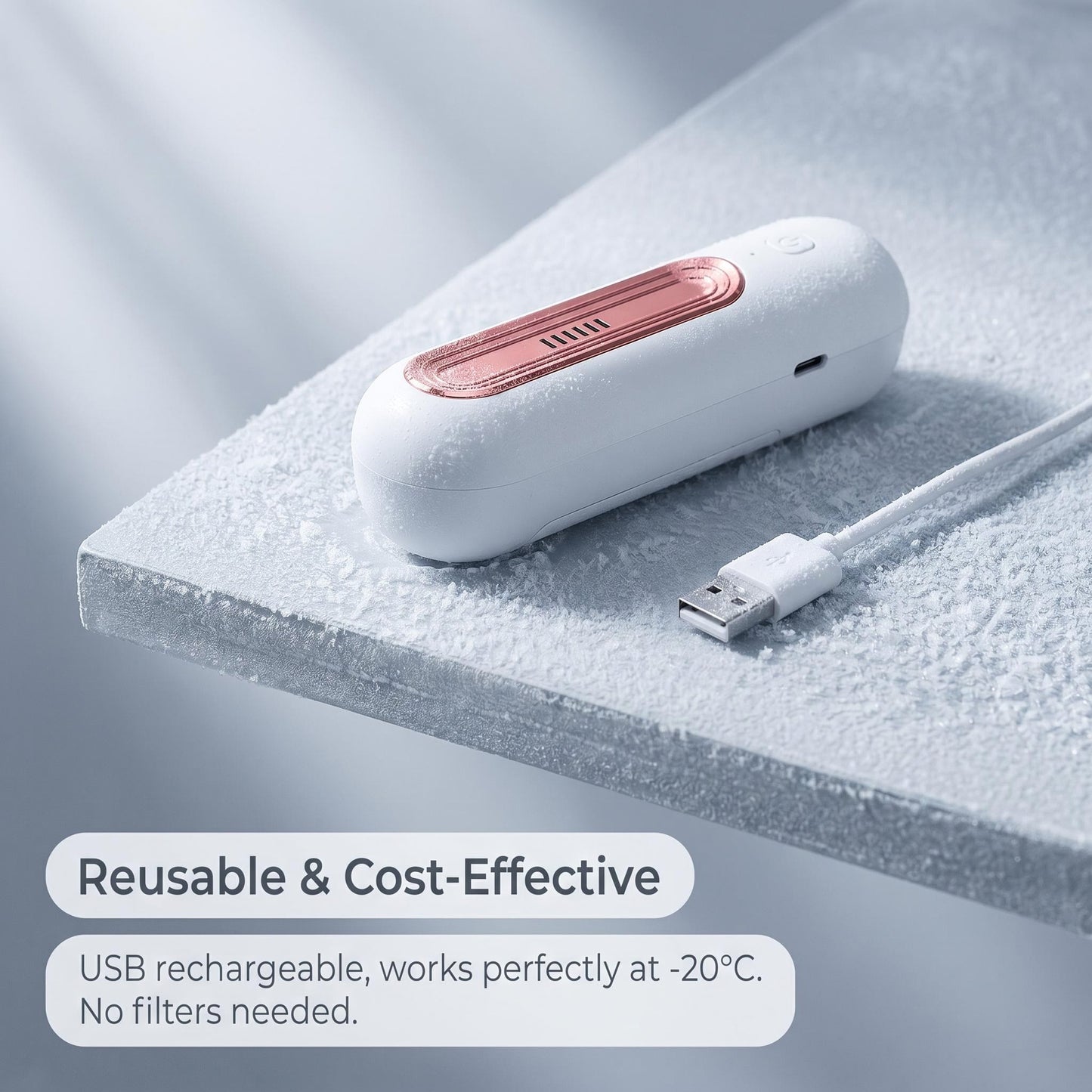 Prenosni dezodorant z aktivnim kisikom, O3-odstranjevalec vonjav z USB-polnjenjem, brez potrebe po filtru