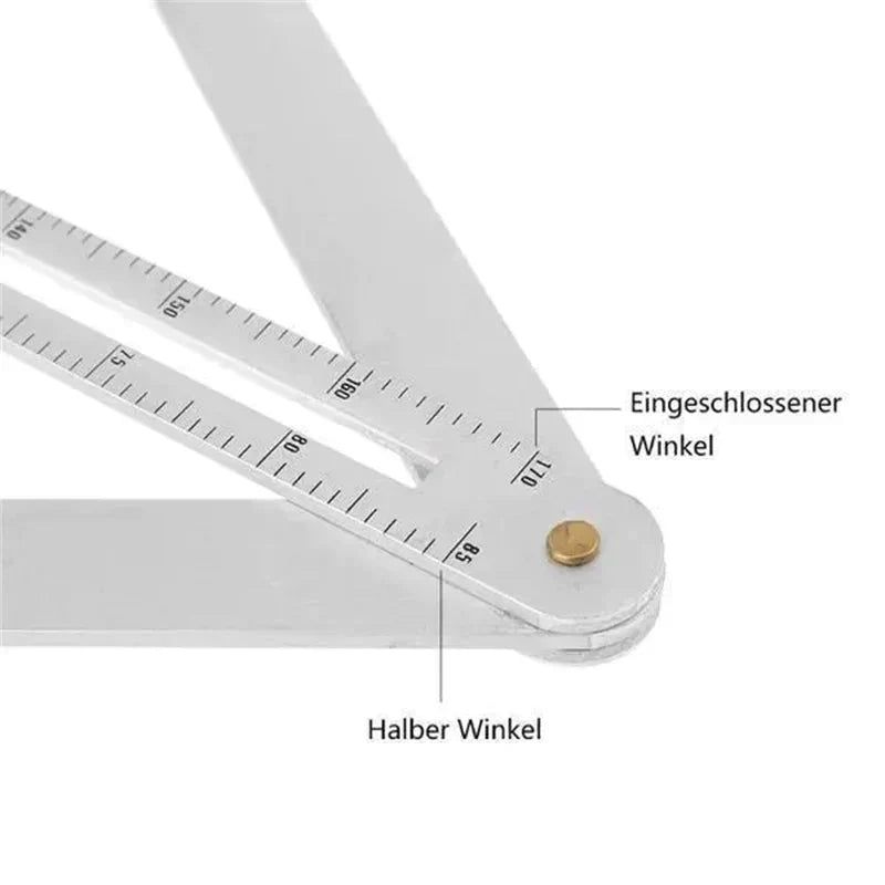 🔥📐 Wielofunkcyjny kątomierz do obróbki drewna! Podwójny pomiar narożników wewnętrznych i zewnętrznych w zakresie 10–170° 👨‍🔧👍