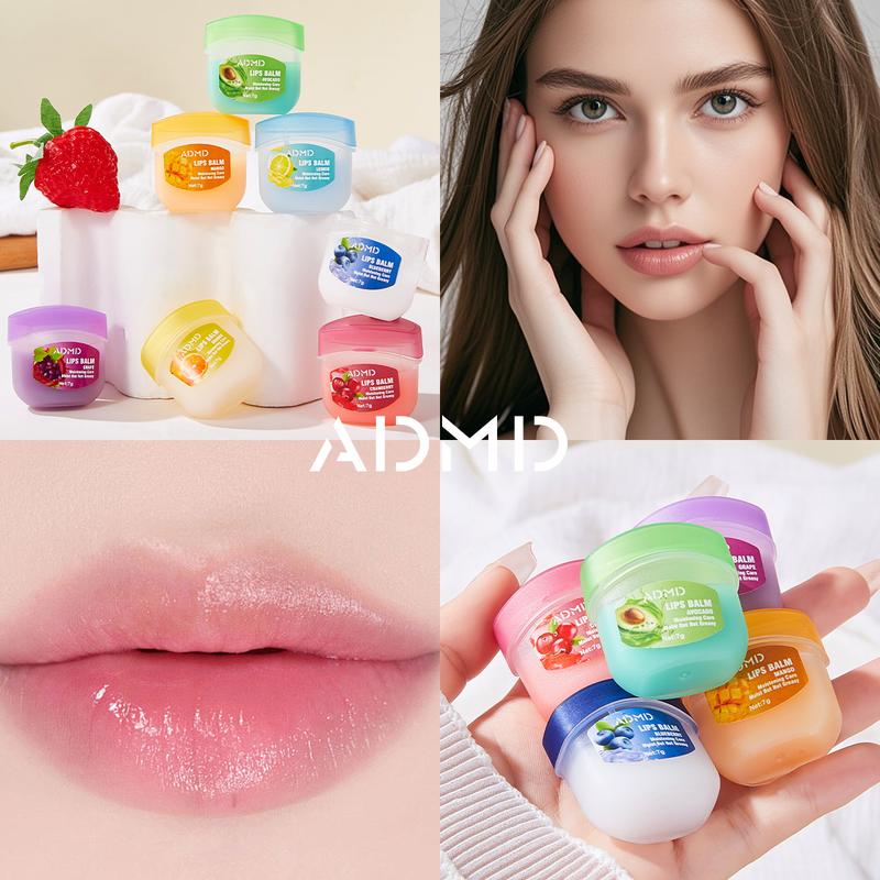 8-częściowy zestaw do pielęgnacji ust o smaku owocowym 🍓: błyszczyki + balsamy na noc + bezbarwne szminki + maseczki nawilżające – idealny prezent na imprezę i na specjalne okazje! 🎉