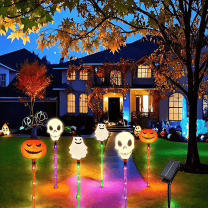 👻🎁6 lampek ogrodowych LED zasilanych energią słoneczną na Halloween