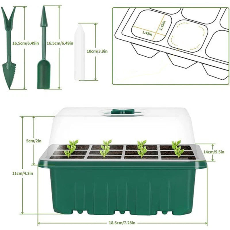 🌱 Pladenj za sadike z vgrajeno rastno lučko