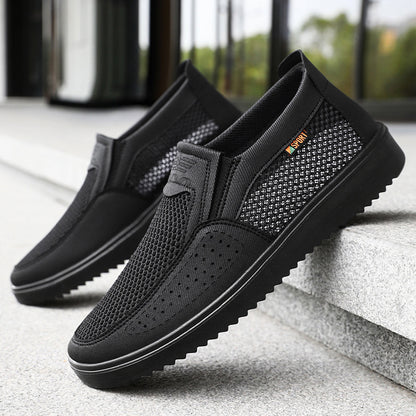 Nowe, oddychające, wsuwane buty sportowe męskie z siateczki