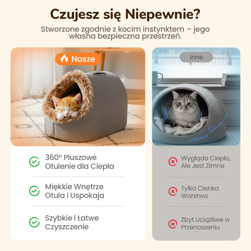 💥Wyprzedaż🐾Zimowe legowisko dla zwierząt domowych🐈🐕