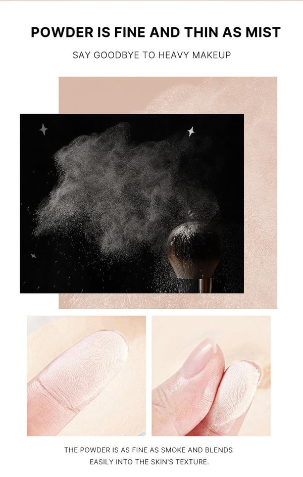 Puder w proszku do makijażu Beauty Powder Cake do utrwalania makijażu