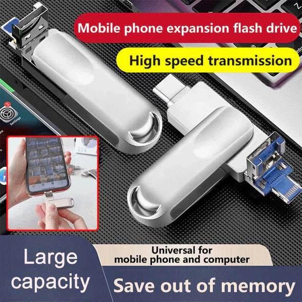 Wielofunkcyjny pendrive 4 w 1 o dużej pojemności do telefonu