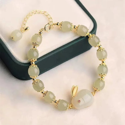 💞 - Bransoletka szczęścia z jadeitu Wada