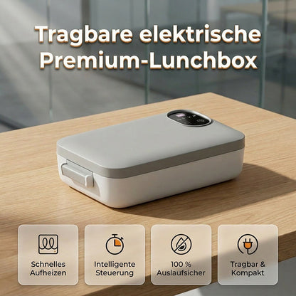 Prenosni električni grelnik hrane s funkcijo samoogrevanja