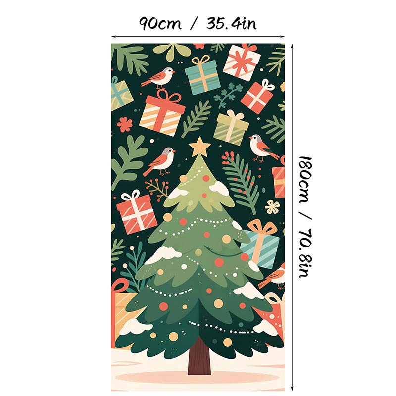 ⏰Świąteczna specjalna wyprzedaż 70% taniej!!🎄Świąteczny panel drzwiowy do natychmiastowej dekoracji świątecznej