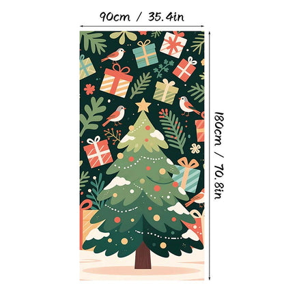 ⏰Świąteczna specjalna wyprzedaż 70% taniej!!🎄Świąteczny panel drzwiowy do natychmiastowej dekoracji świątecznej