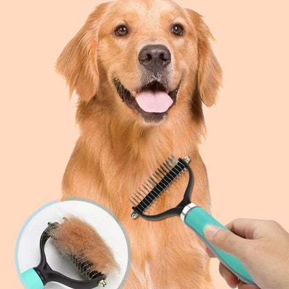 🐾 ZDAJ 50 % POPUSTA! 🧹 Dvostranska samočistilna krtača za nego hišnih ljubljenčkov – odstranjuje odvečno dlako, masira kožo in zmanjšuje izpadanje dlake pri psih in mačkah 🐶