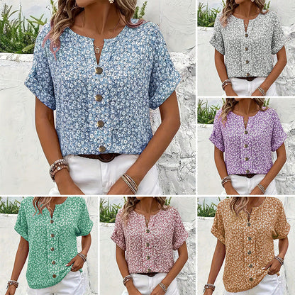 【XL-4XL】🌸Elegancka bluzka damska w kwiaty