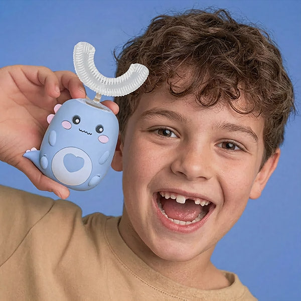 Otroška 360° sonična zobna ščetka – LED Dino, 5 načinov, za otroke od 2 do 8 let | TOOFY