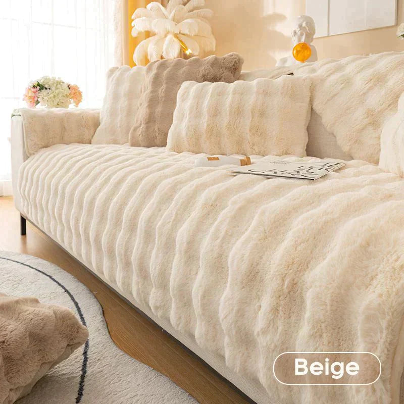 🛋️☁️ Pokrowiec na sofę z grubego pluszu króliczego❄️