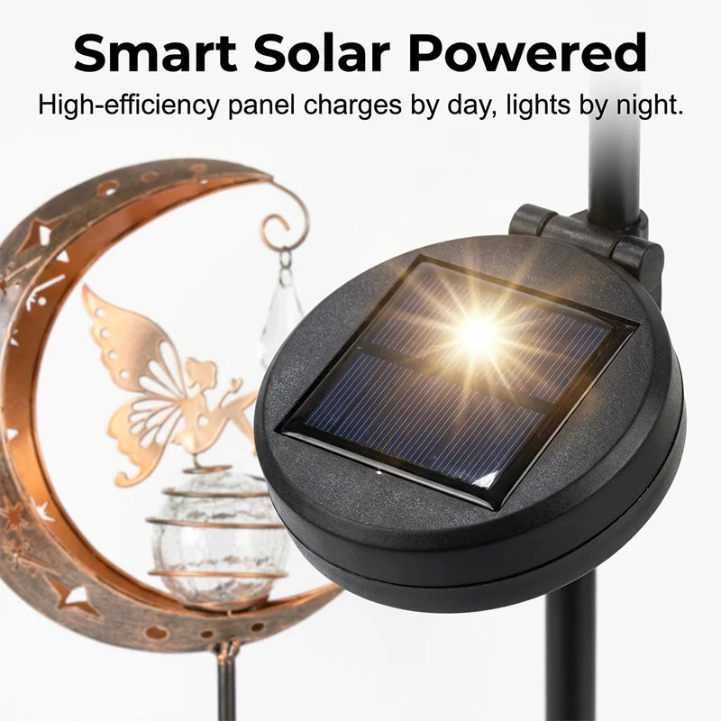Muhasta luna in pravljična sončna vrtna svetilka