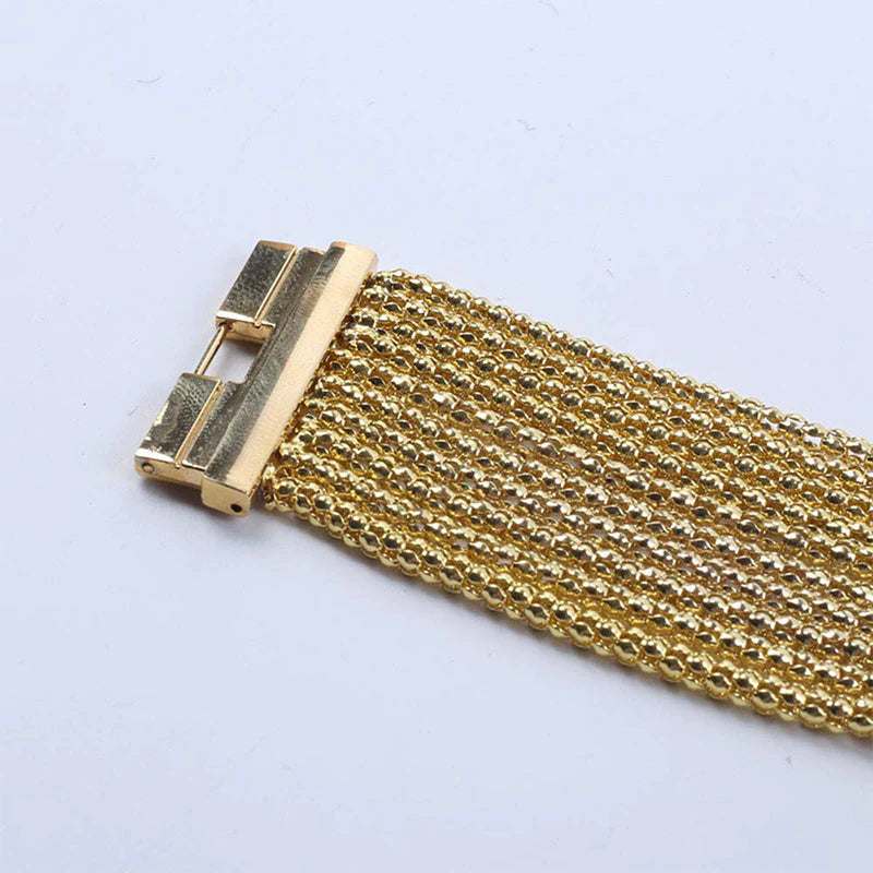⌚ ZDAJ 60 % POPUSTA! ✨ Kvarčna ura z okrasnimi kamni in resicami - elegantna in bleščeča, popolno darilo za praznovanja 💎🎁