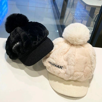 💁‍♀️Najlepszy prezent na zimę🎁👒 - Zimowa czapka damska 2025 z krótkim rondem🥰