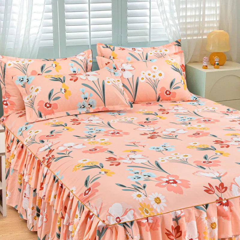 ⏳Časovno omejen 50 % popust⏰3-delni komplet nabranega spalnogo krila🛏️