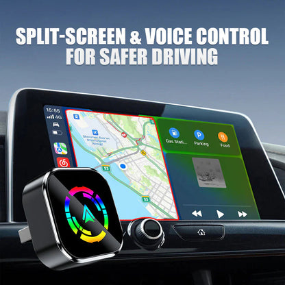🔥🚗Bezprzewodowy adapter 2 w 1 do iPhone'a i Androida Auto