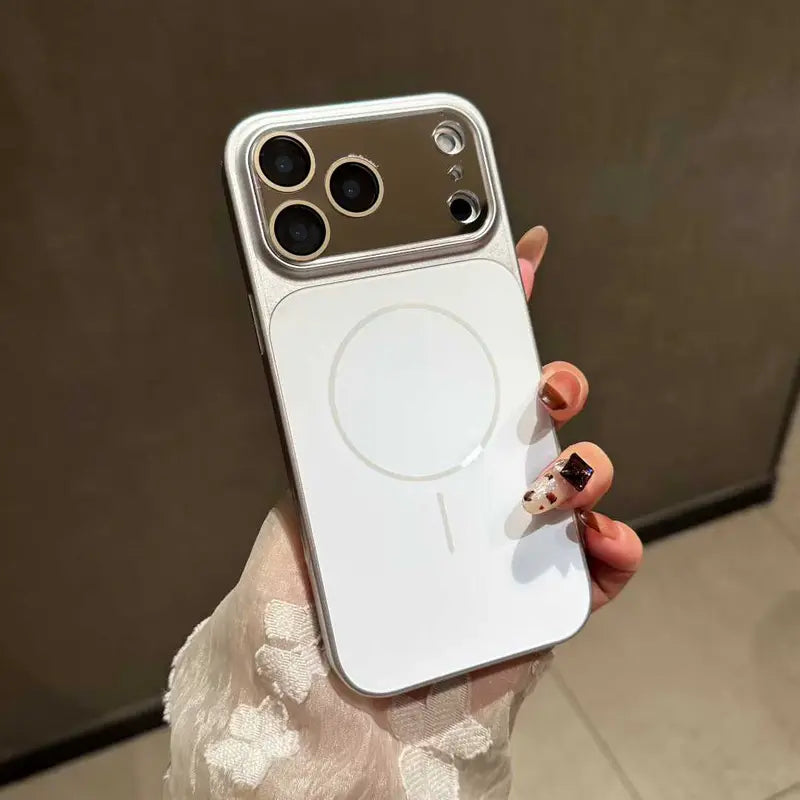 Nowe luksusowe, matowe, metaliczne etui ochronne MagSafe odporne na upadki do serii iPhone
