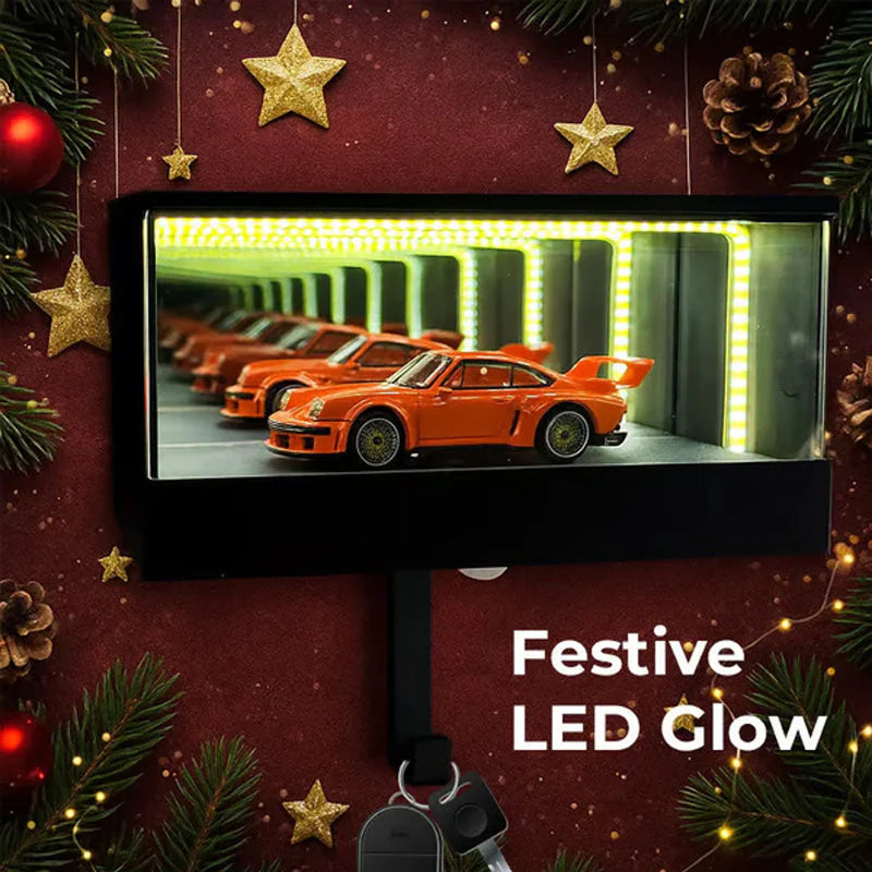 🚗Brelok samochodowy LED Infinity Mirror🎄Pokaż swoje ulubione samochody