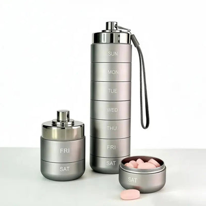 7-slojna vodoodporna prenosna aluminijasta škatla za zdravila