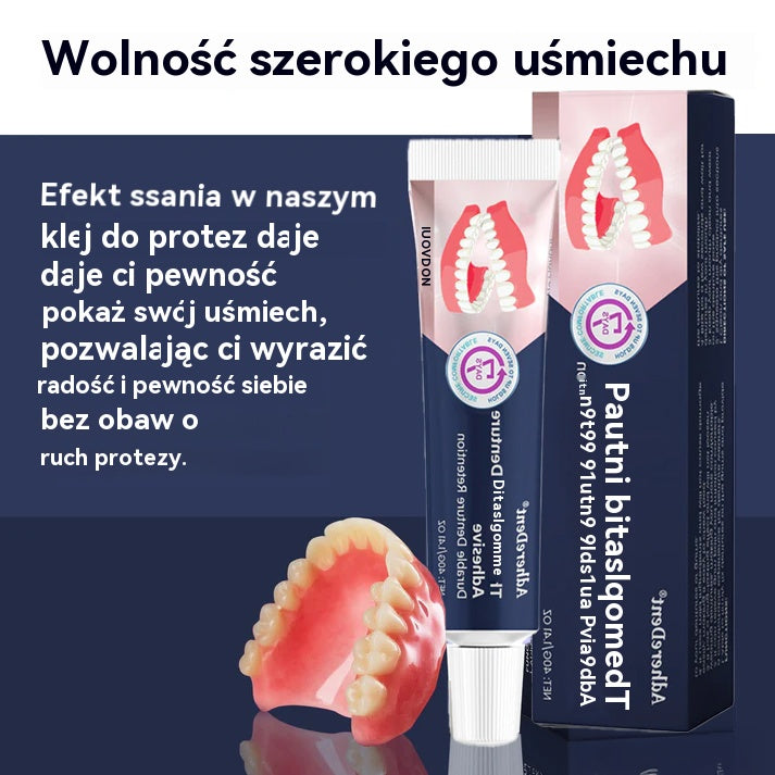 Lepilo za proteze AdhereDent® – stabilnost in naravno udobje nošenja