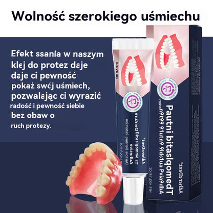 Lepilo za proteze AdhereDent® – stabilnost in naravno udobje nošenja