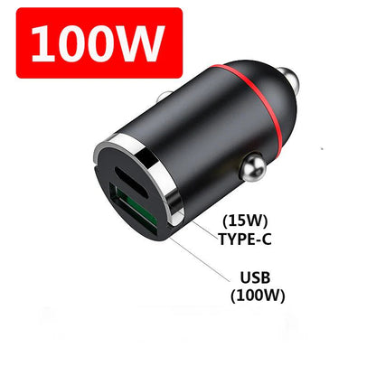 Inteligentna ładowarka samochodowa 100 W – podwójne szybkie ładowanie z inteligentną ochroną