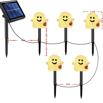 👻🎁6 lampek ogrodowych LED zasilanych energią słoneczną na Halloween