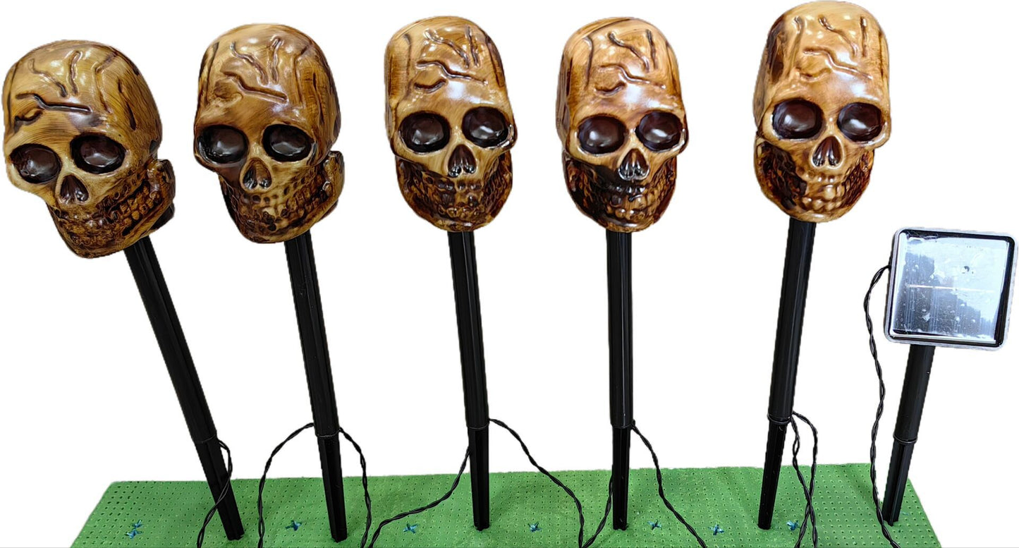 👻🎁6 lampek ogrodowych LED zasilanych energią słoneczną na Halloween