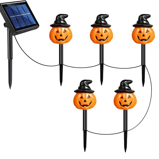👻🎁6 lampek ogrodowych LED zasilanych energią słoneczną na Halloween