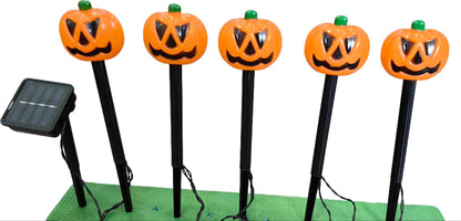 👻🎁6 lampek ogrodowych LED zasilanych energią słoneczną na Halloween