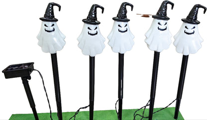 👻🎁6 lampek ogrodowych LED zasilanych energią słoneczną na Halloween