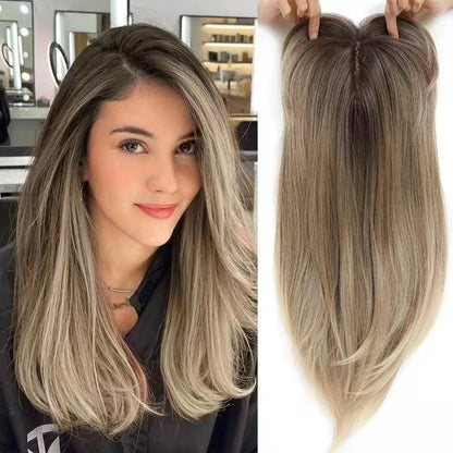 Top Layered Bangs Hairpiece dla kobiet z przerzedzonymi włosami
