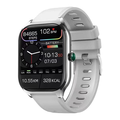 Smartwatch z monitorowaniem ciśnienia krwi i tlenu we krwi, funkcją połączeń Bluetooth, NFC i wieloma trybami sportowymi