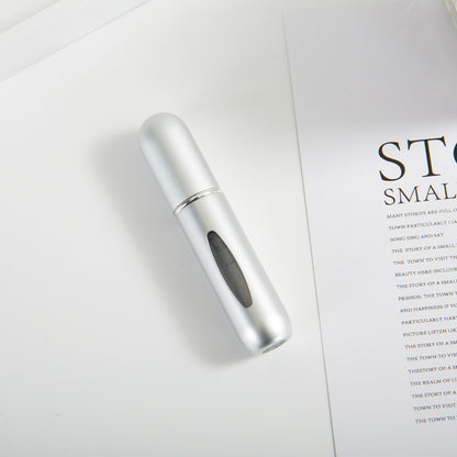 Bottom-fill perfume refill bottle with self-pump sprayer