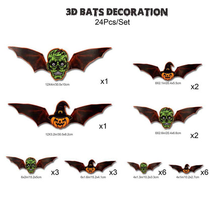 🦇Świecące nietoperze 3D na Halloween